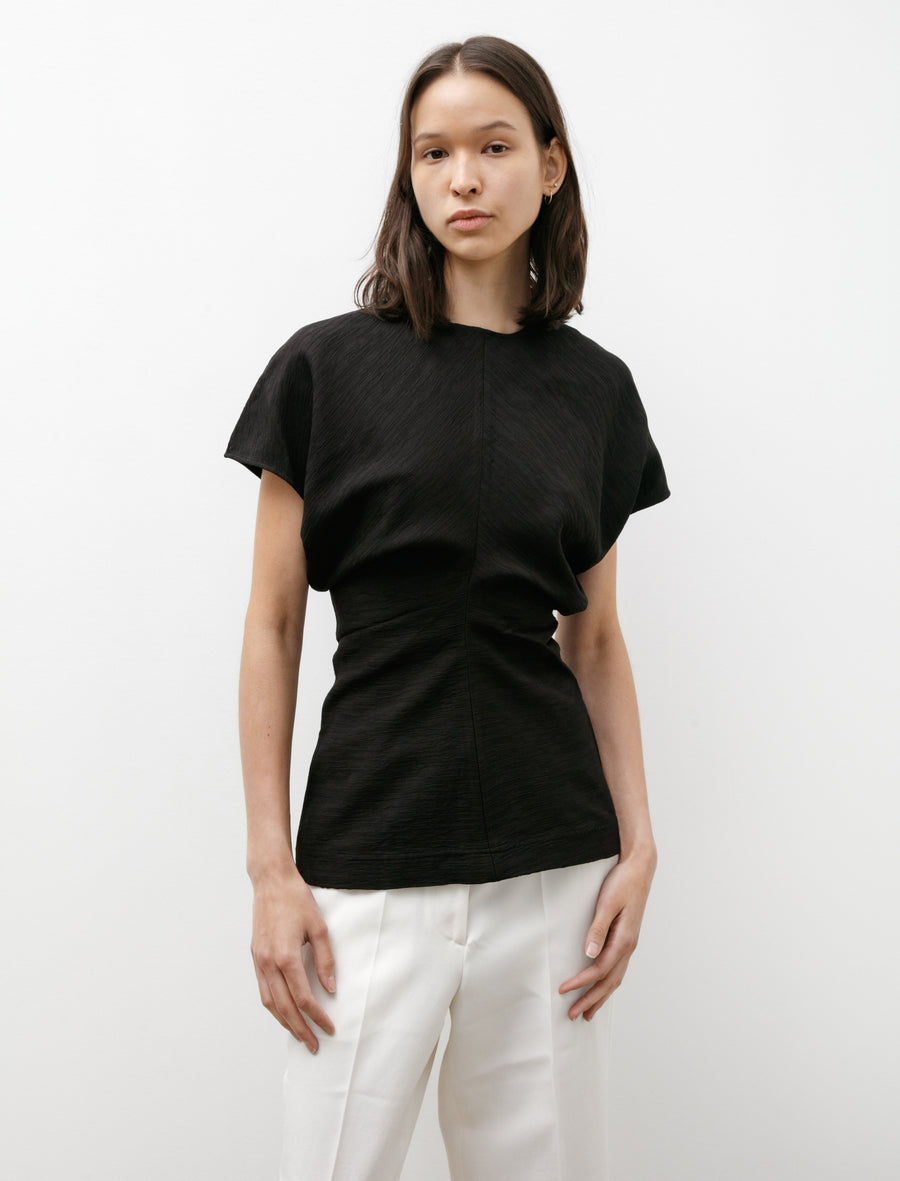 Best! Tot Slouch Waist Crinkled Viscose-Blend Top