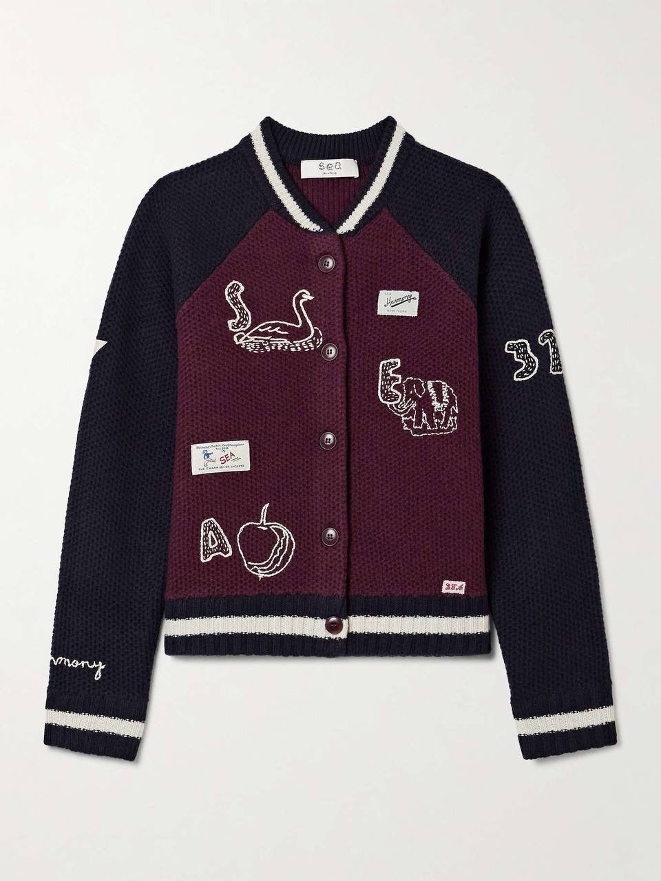 SE Archer Varsity Knit Cardigan