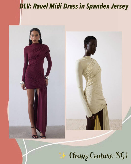 DLV Ravel Long Sleeve Spandex-Jersey Mini Dress