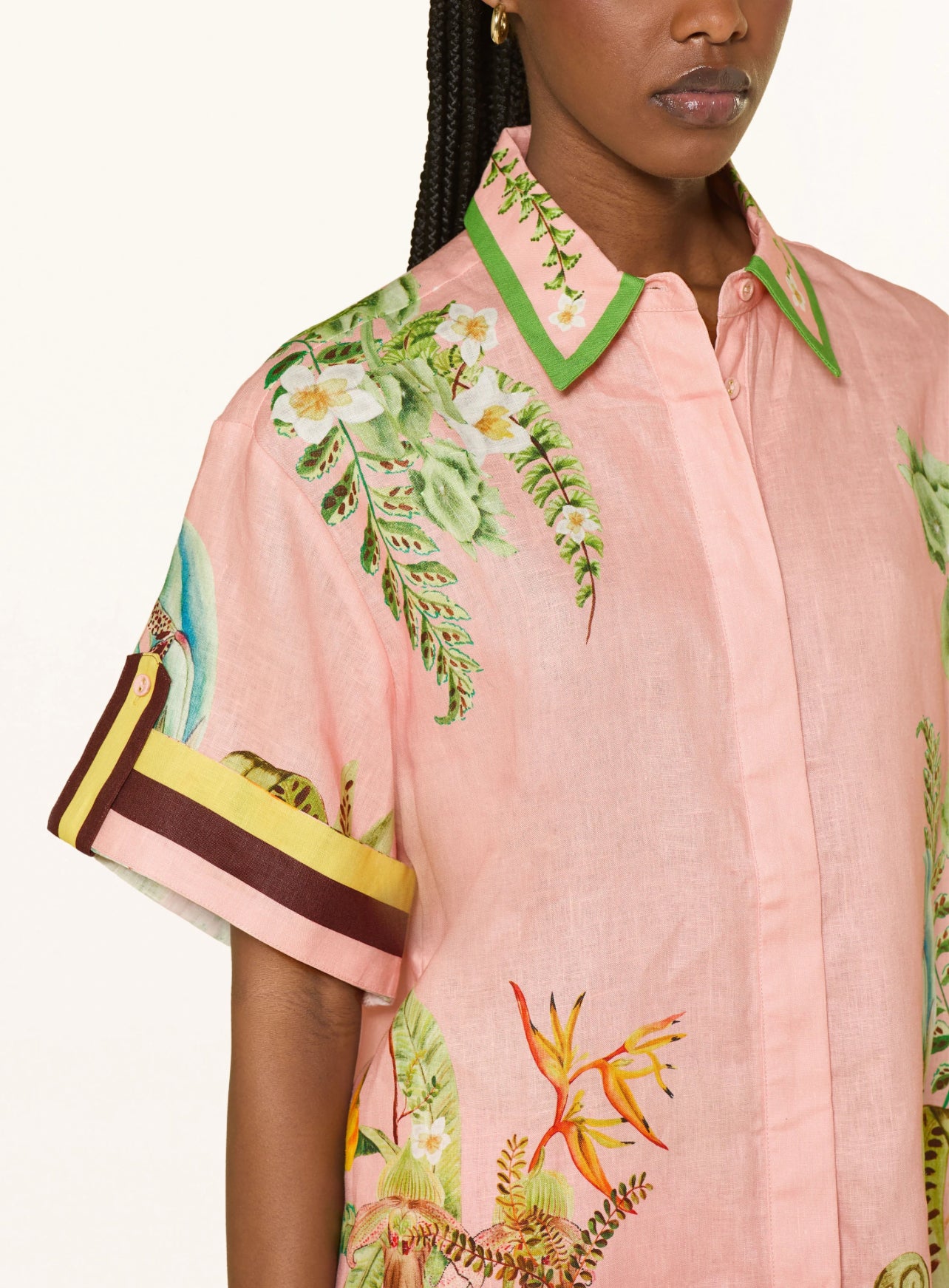 ALM Papaya Linen Shirt | Pants | Set