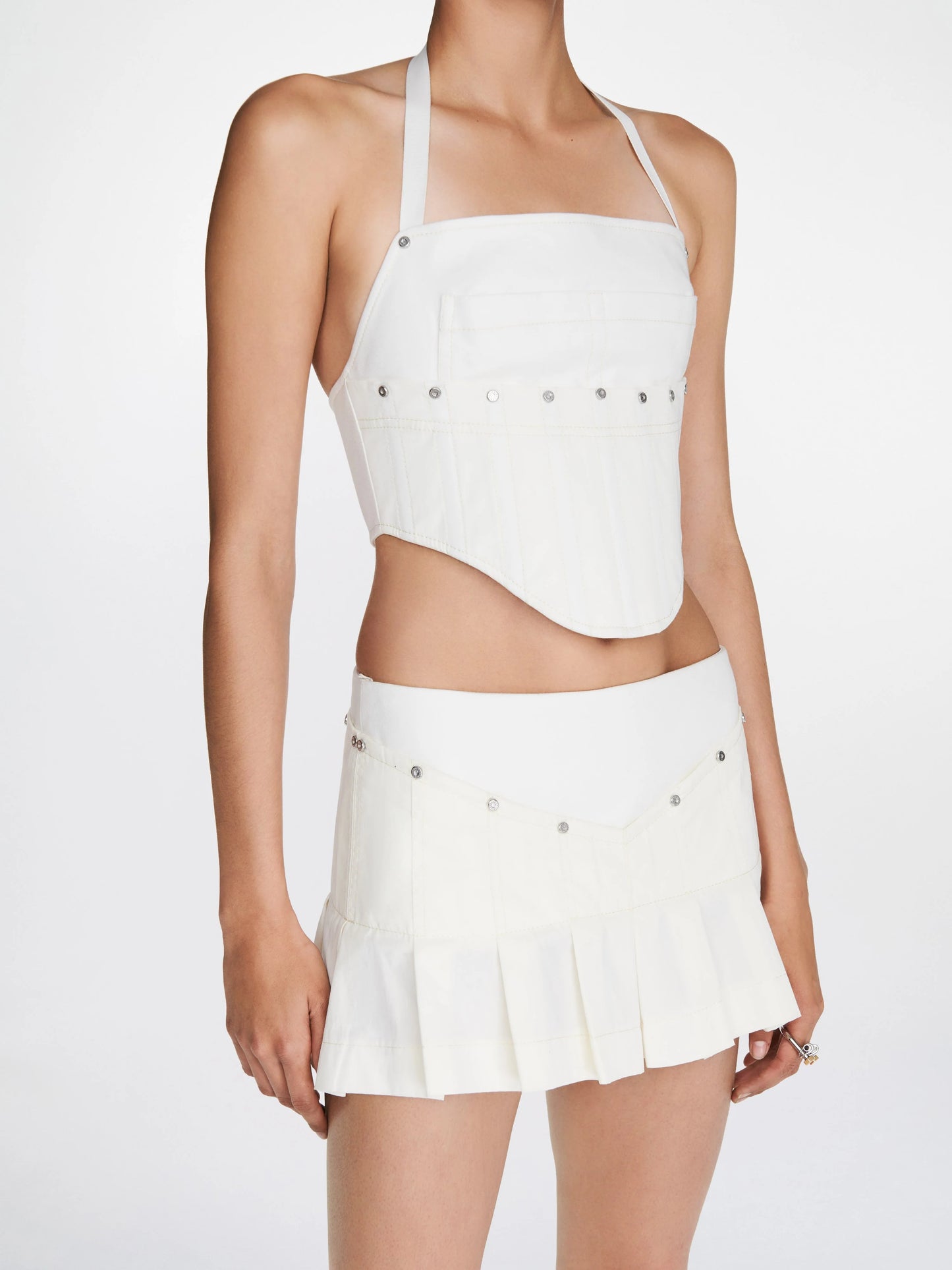 DLee Wrench Pocket Corset Halter Top | Mini Skirt | Set