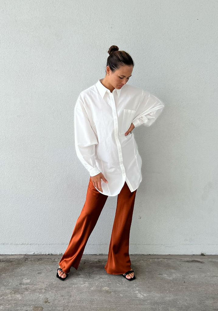 7 COLOURS! SL Cotton Silk Round Shirt