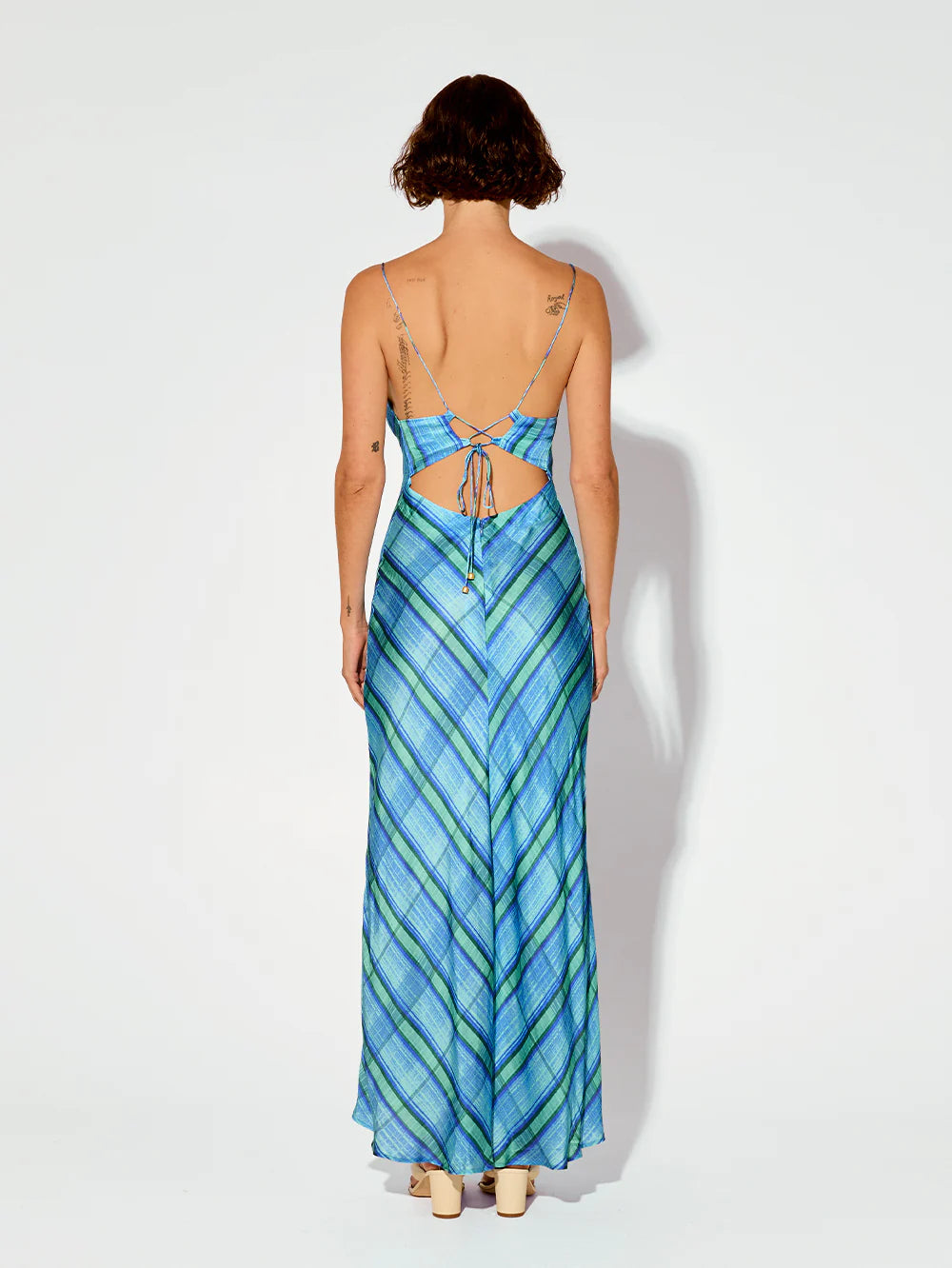 KV Oceana Cowl Neck Slip Midi Maxi Dress