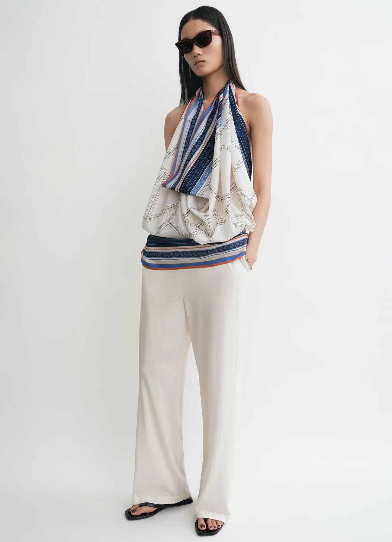 TOT Collector Cotton-lyocell Garderob Sarong Pareo Coverup Scarf Top Maxi Skirt 140*140cm