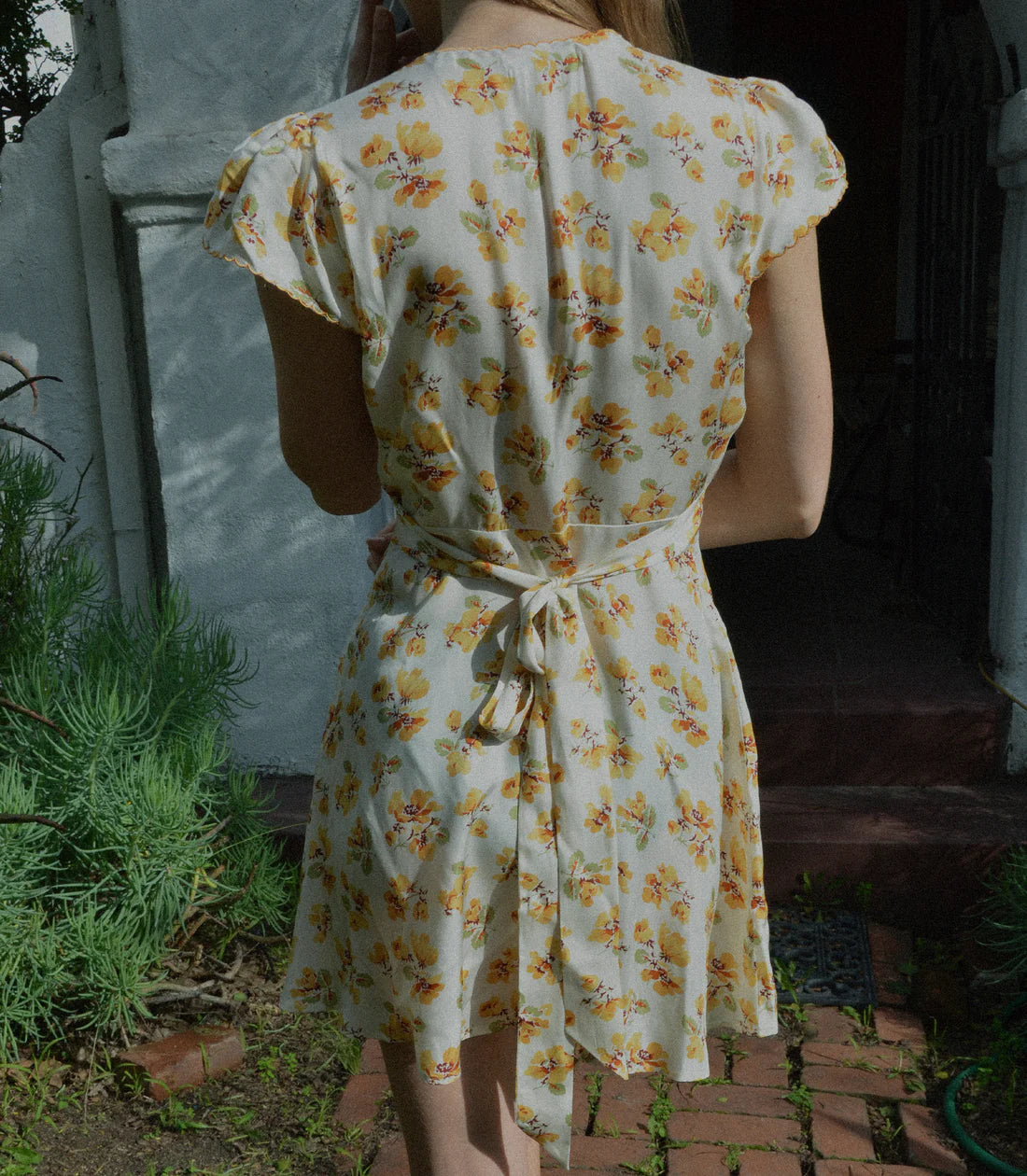DN Dianne Silk-Viscose Mini Dress in Amber Frolicking Floral