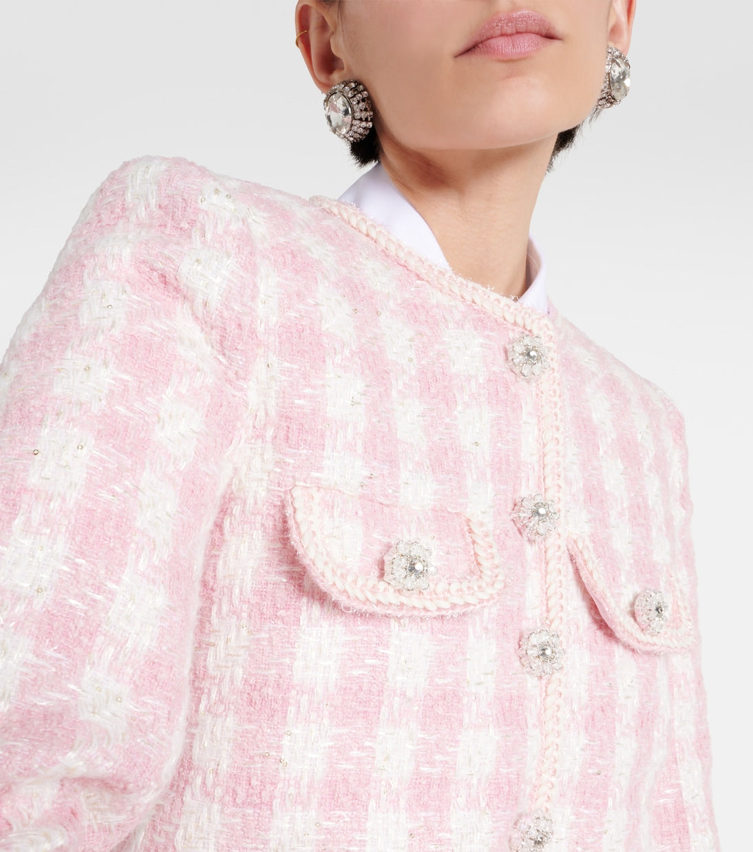 SP Pink Check Boucle Jacket