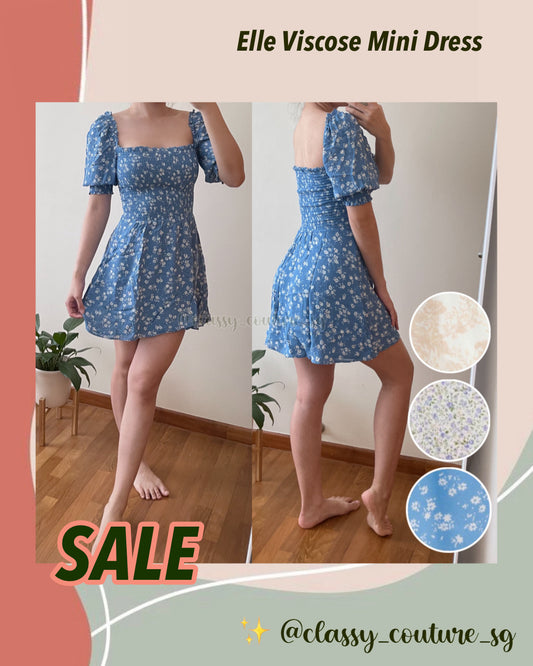 SALE! Elle Viscose Mini Dress