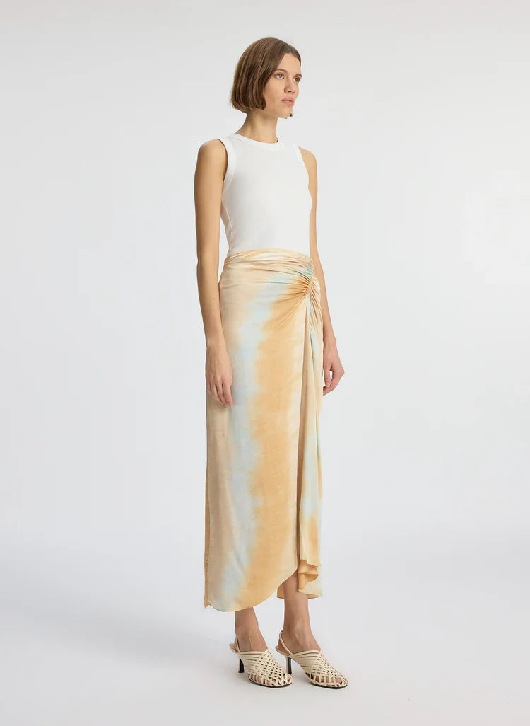 ALC Aiden Shirt | Grace Midi Skirt | Satin Viscose Set