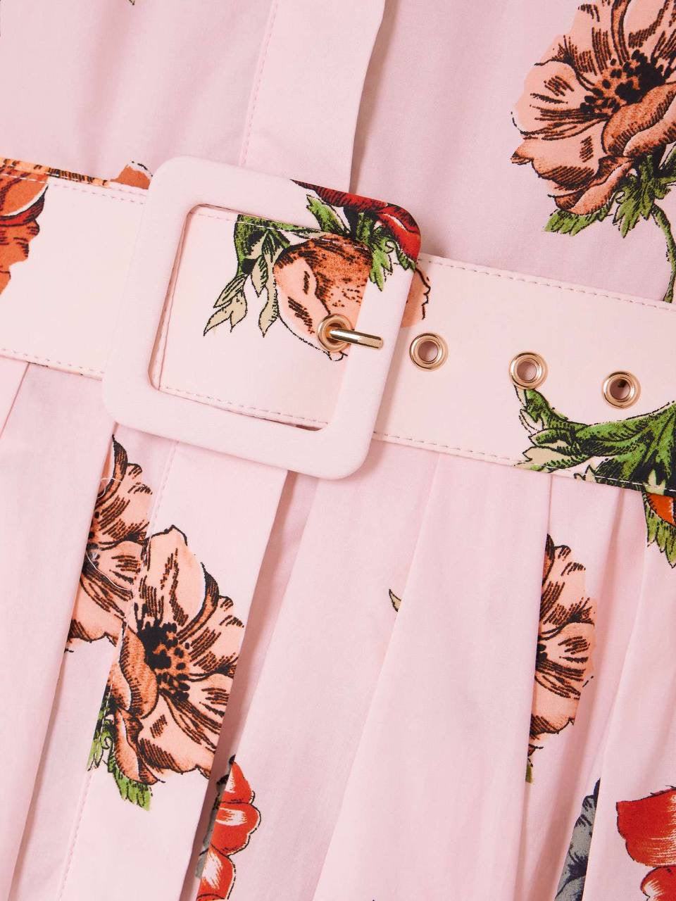CC Octavia Floral Cotton Midi Dress