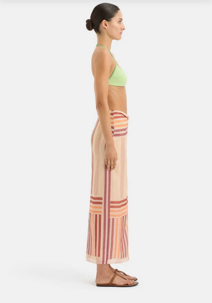 STL Marisol Twist Midi Skirt Silk-Wool