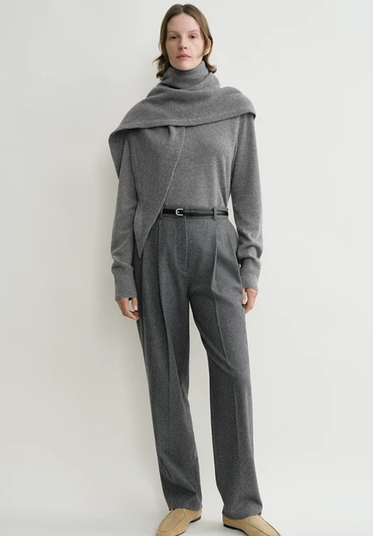 TOT Triangle Wool-Cashmere Scarf