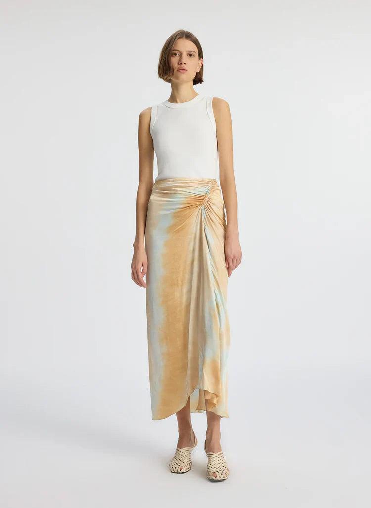 ALC Aiden Shirt | Grace Midi Skirt | Satin Viscose Set