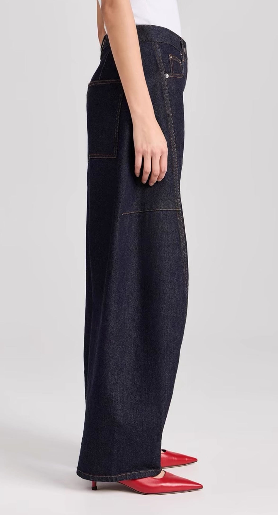 5 STYLES! TB Sid Cotton Denim Mid-Rise Jeans (Short Length)