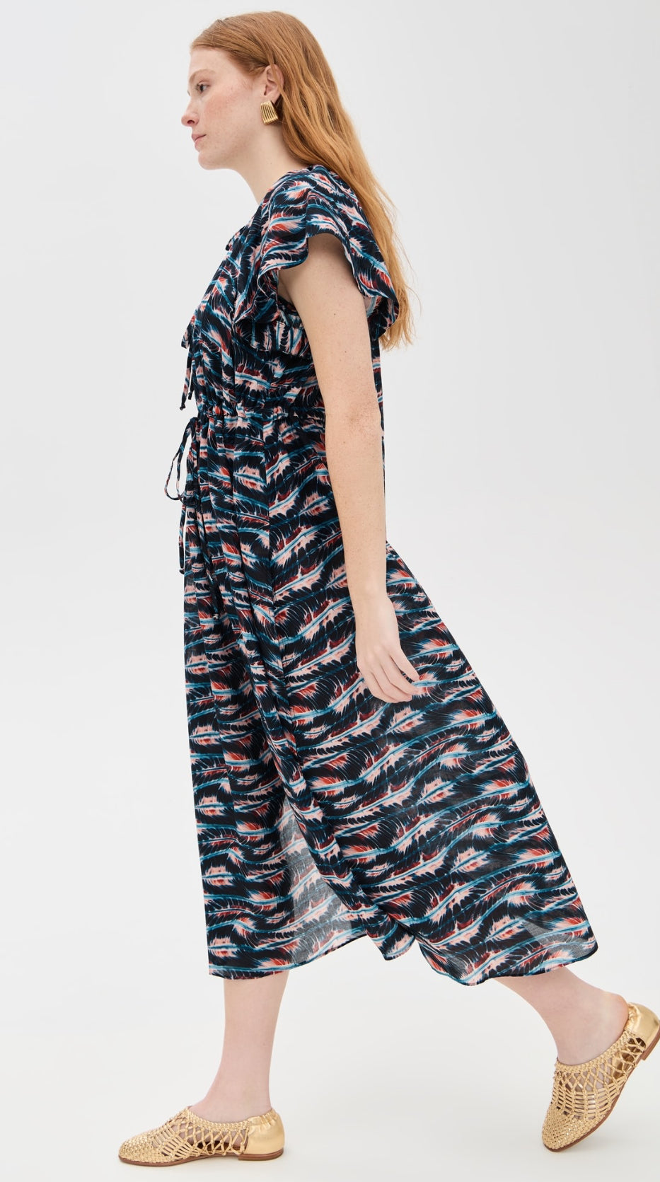 UJ Mikaela Cotton-Viscose Coverup Midi Dress