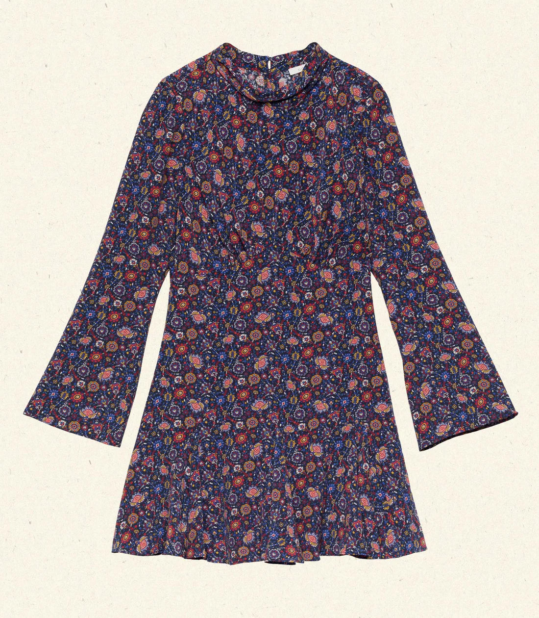 DN Selena Long Sleeved Silk Mini Dress