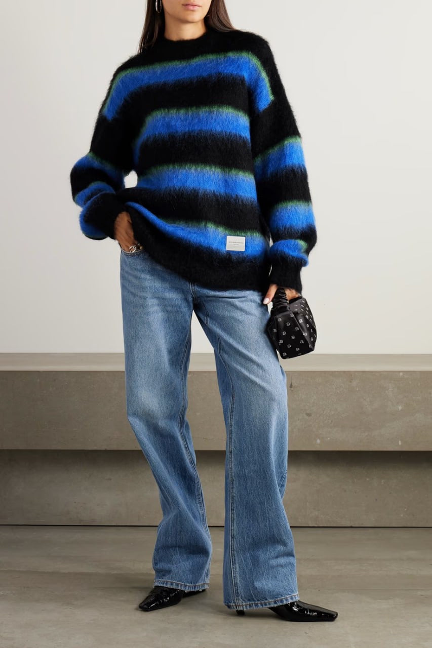 Unisex! AW Oversized Crewneck in Brushed Mohair