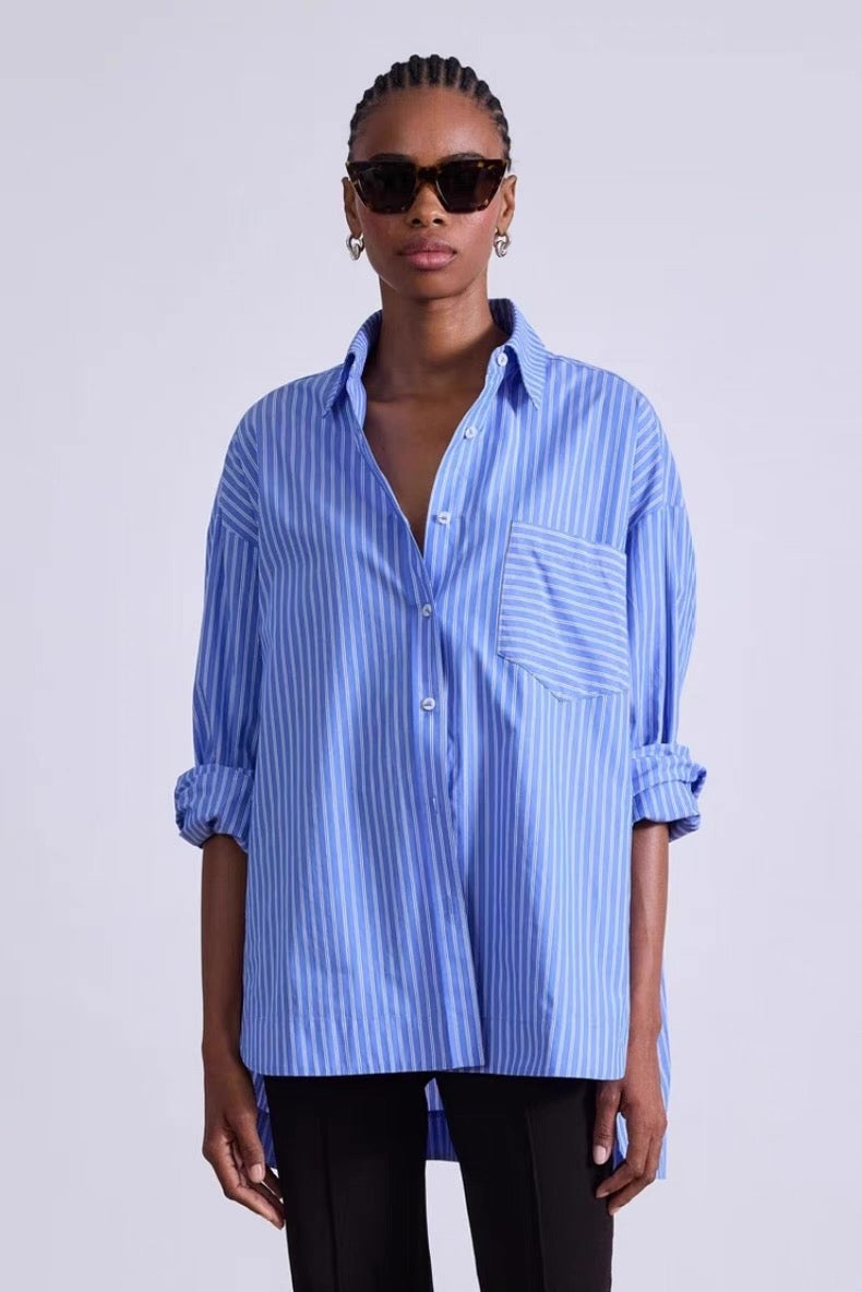 AA Aldea Oversized Cotton Button Down Shirt