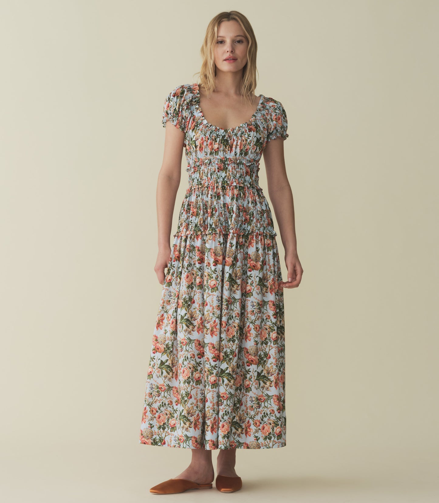 DN Leanne Cotton Midi Dress in Calico Garden