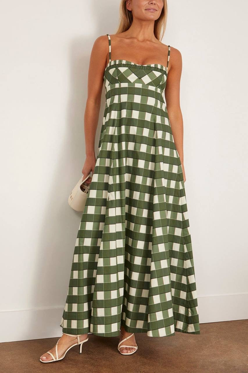 CLE Theron Cotton Midi Maxi Dress Sundress