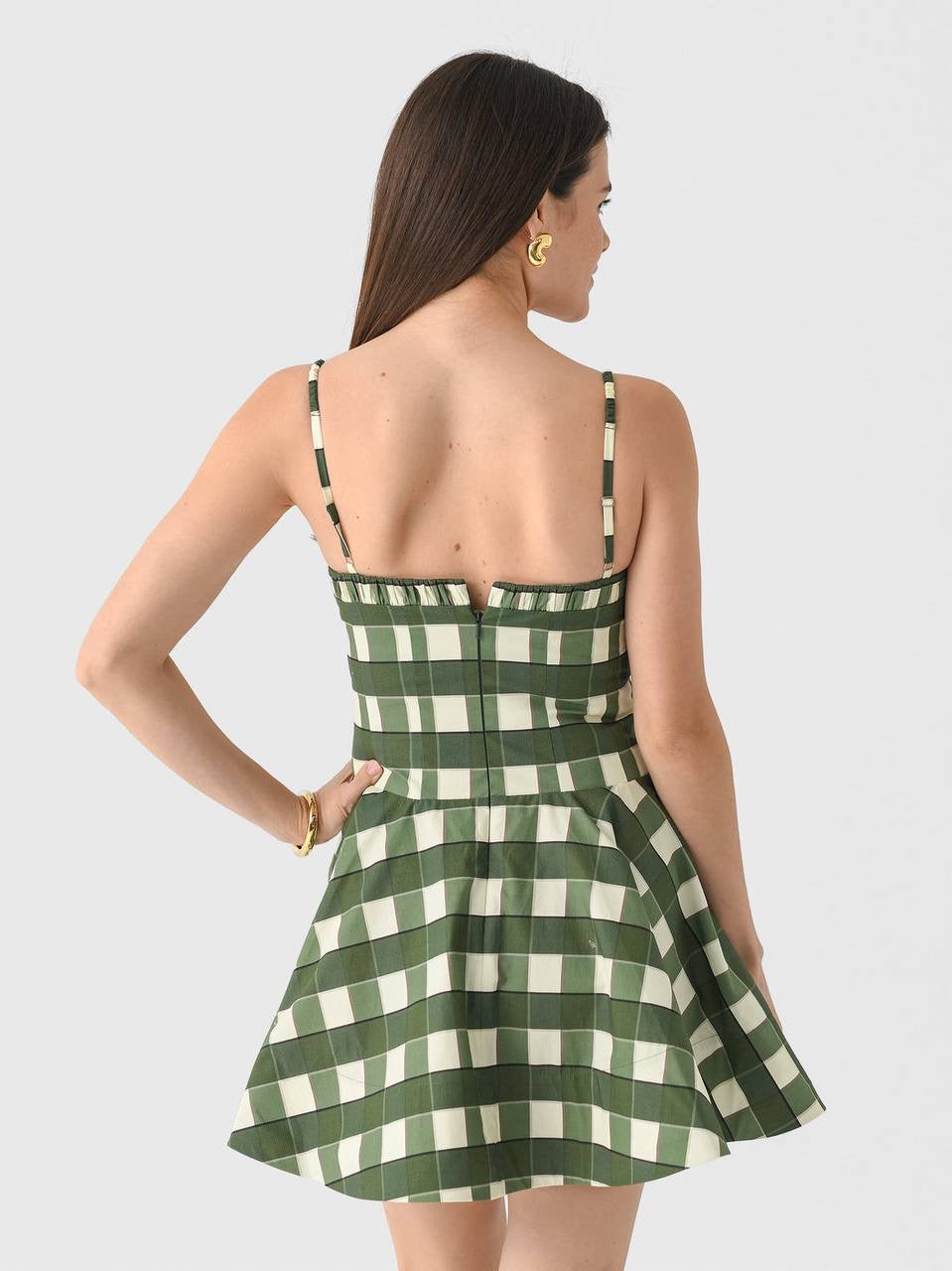 CLE Georgia Flared Cotton Mini Dress