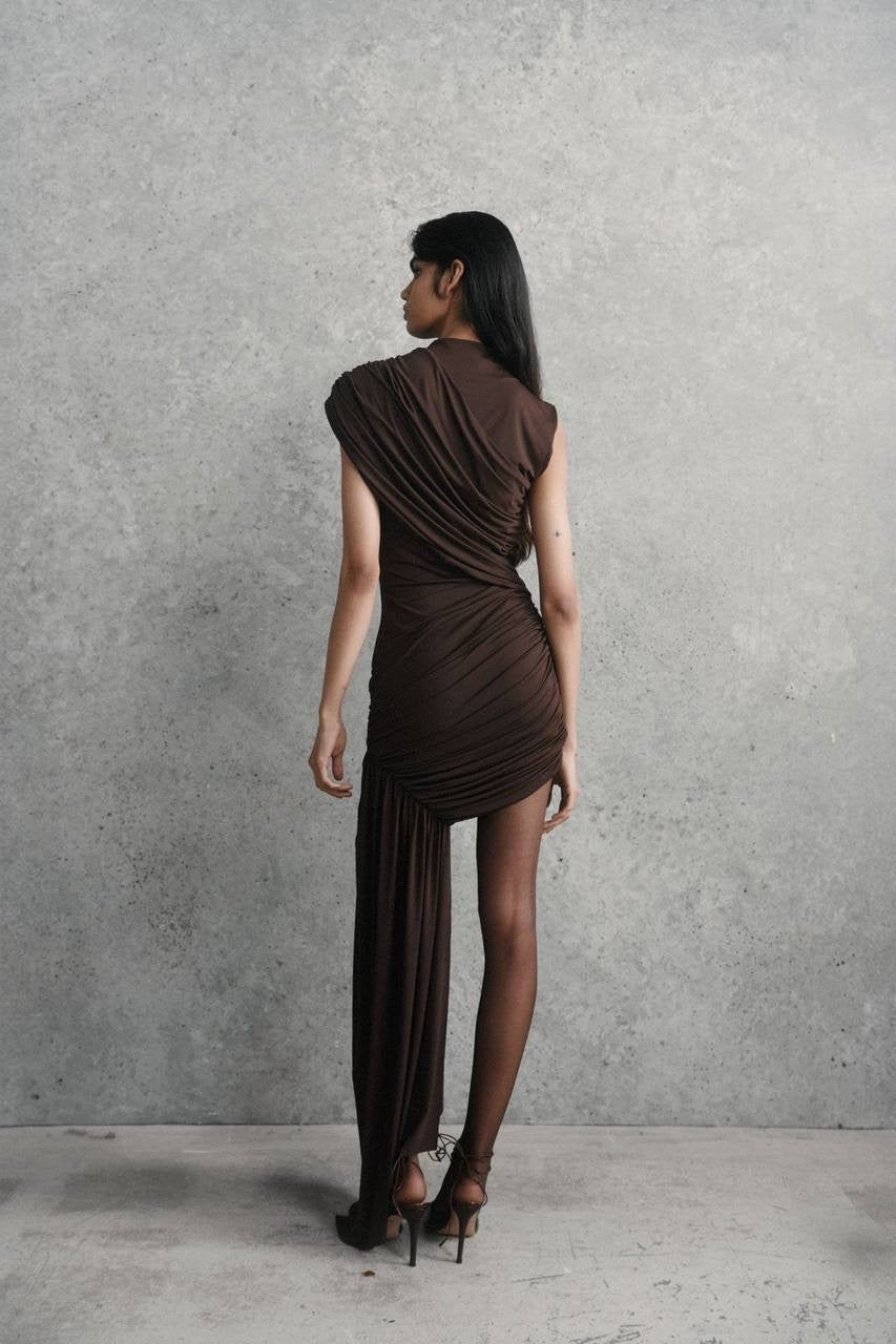 7 Colors! DLV Ravenna Draped Mini Dress