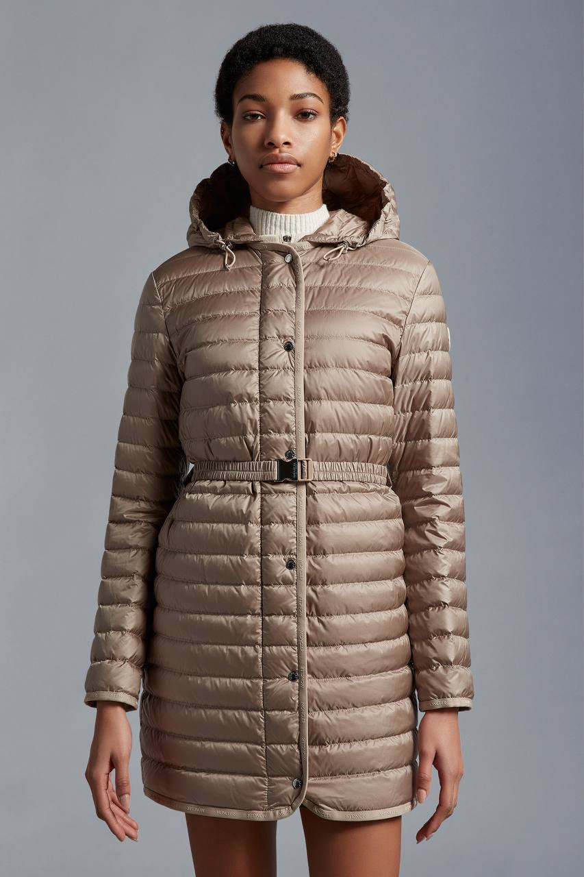 MC Oredonne Long Down Belted Parka Jacket (removable hood)