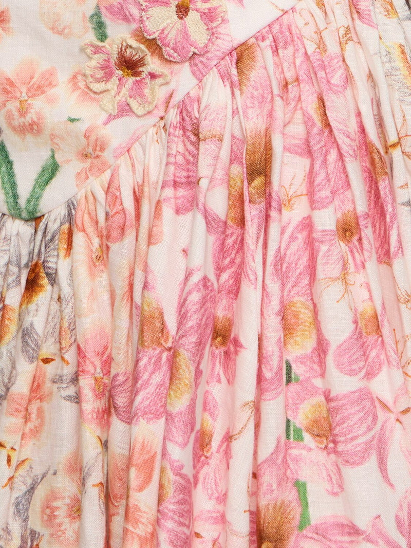 AB Pluma Jardinera Linen Mini Dress