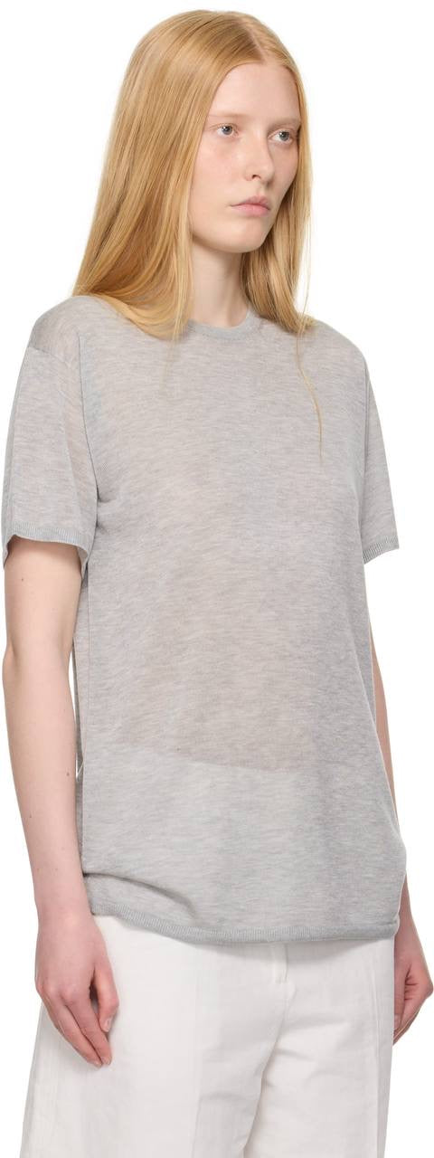 TOT Lyocell-Cashmere Oversized Tee Knit Long Shirt