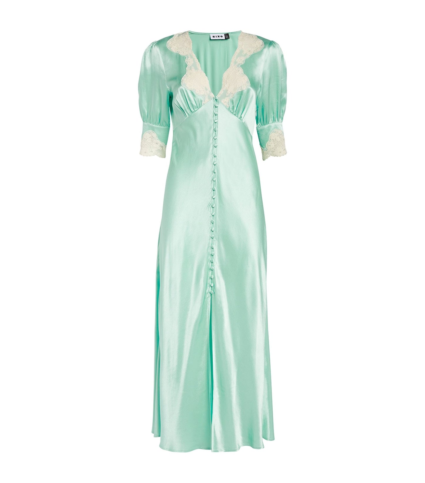 Rx Simone Satin Viscose Midi Dress