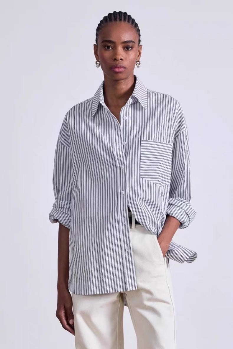 AA Aldea Oversized Cotton Button Down Shirt