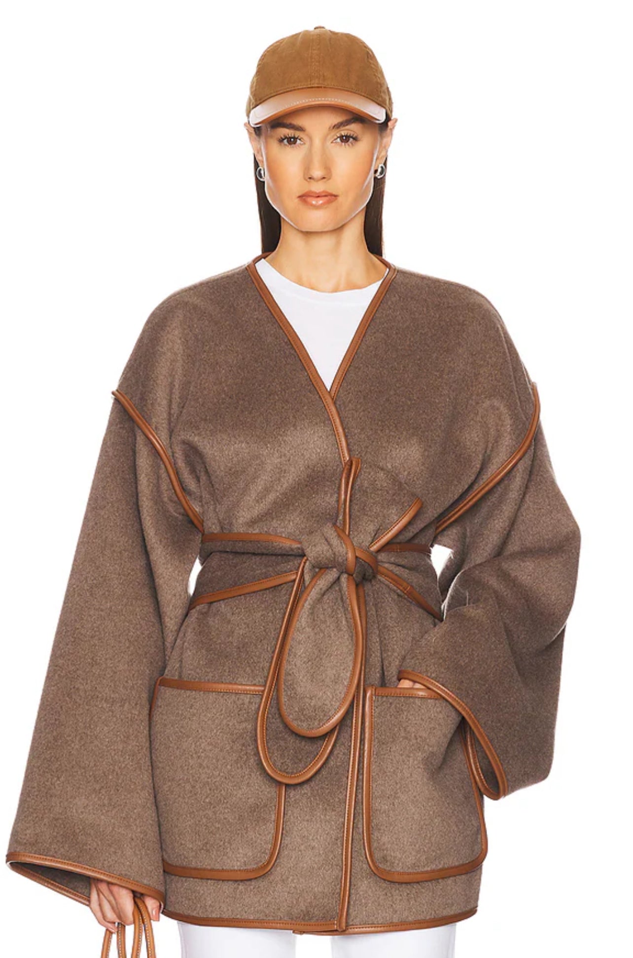 HS Wool-Blend Blanket Short Coat
