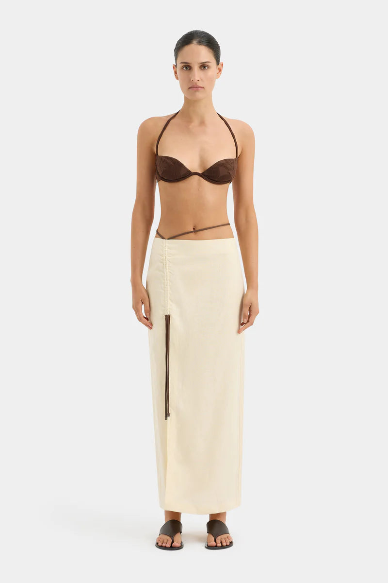 STL Josefina Linen Bodice Top | Corded Midi Skirt | Set