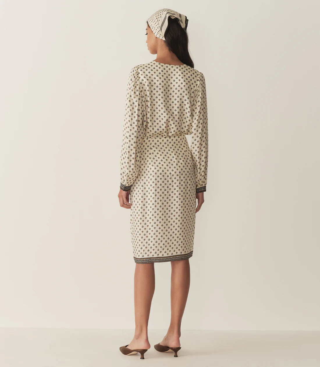 DN Delia Silk Viscose Midi Skirt