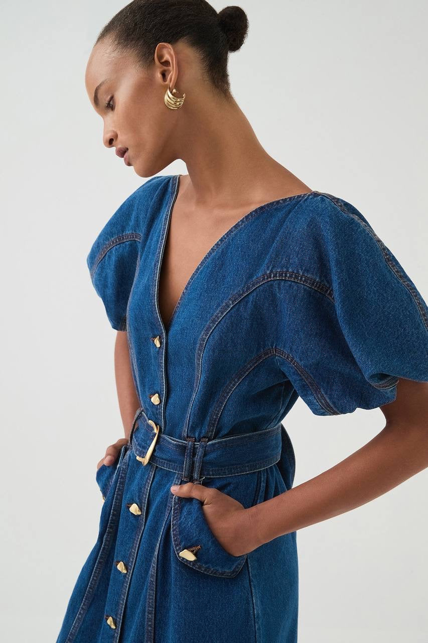 AJ Juno Denim Midi Dress | Harper Denim Midi Dress