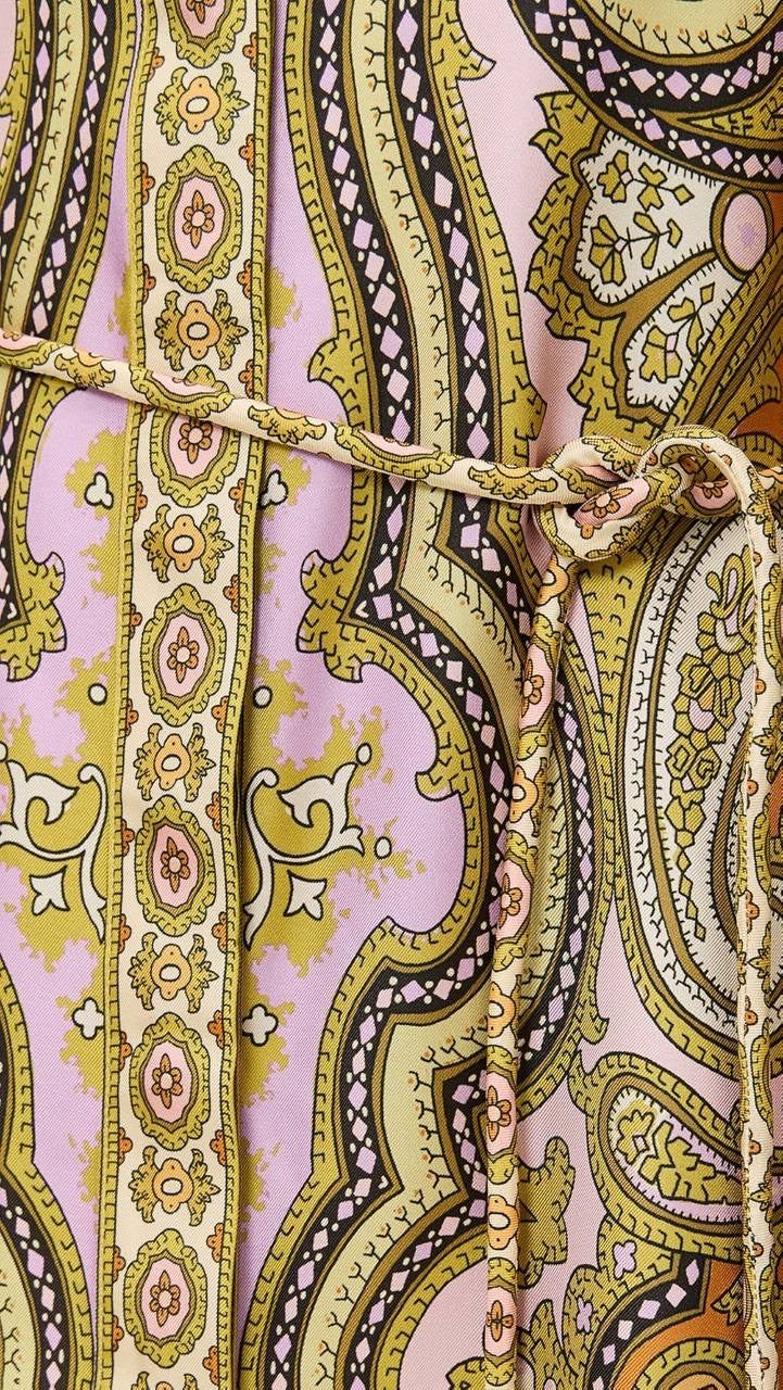ALM Clemenza Silk Shirtdress Midi Dress