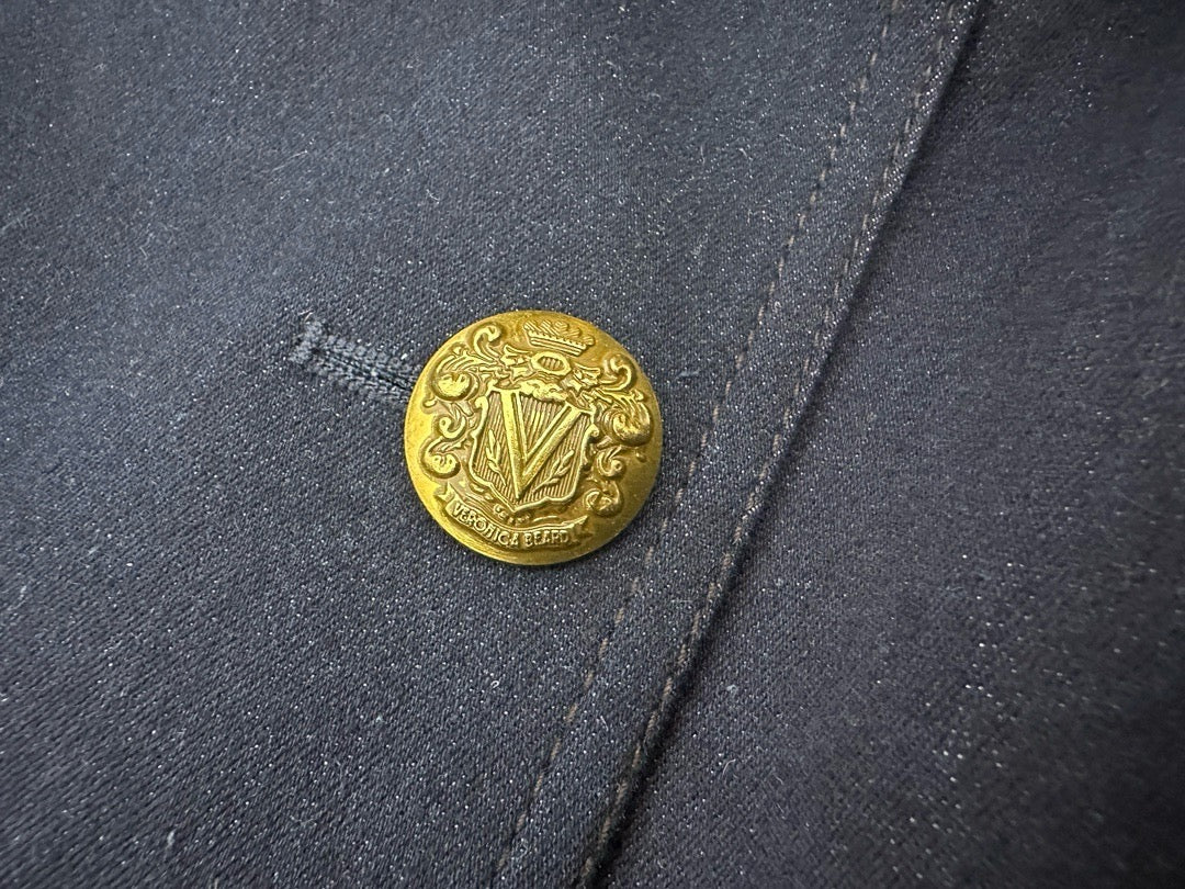 VB Aire Stretch-Cotton Denim Dickey Jacket Blazer