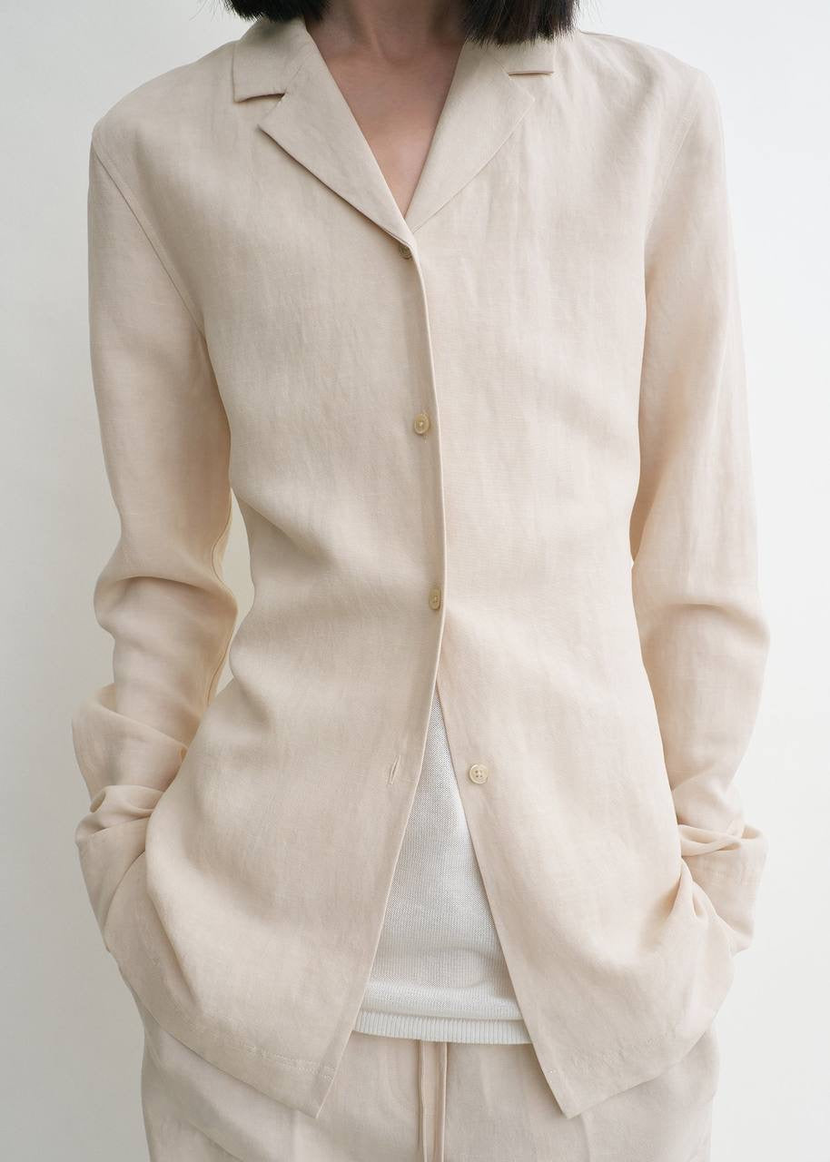 Tot Fluid Long Sleeve Shirt | Tank Top | Drawstring Trousers | Lyocell-Linen Set