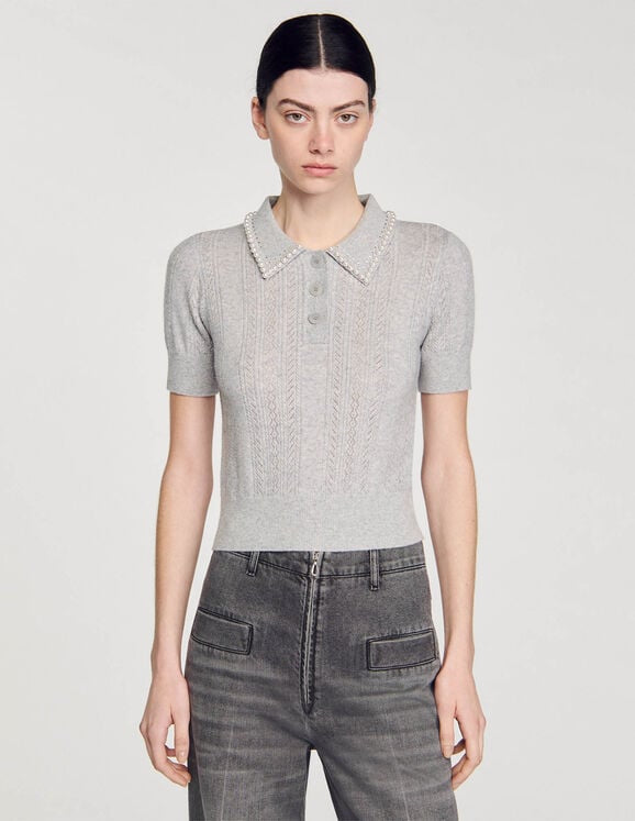 SD Willy Cropped Polo-neck Jumper | Wool-Cashmere Top