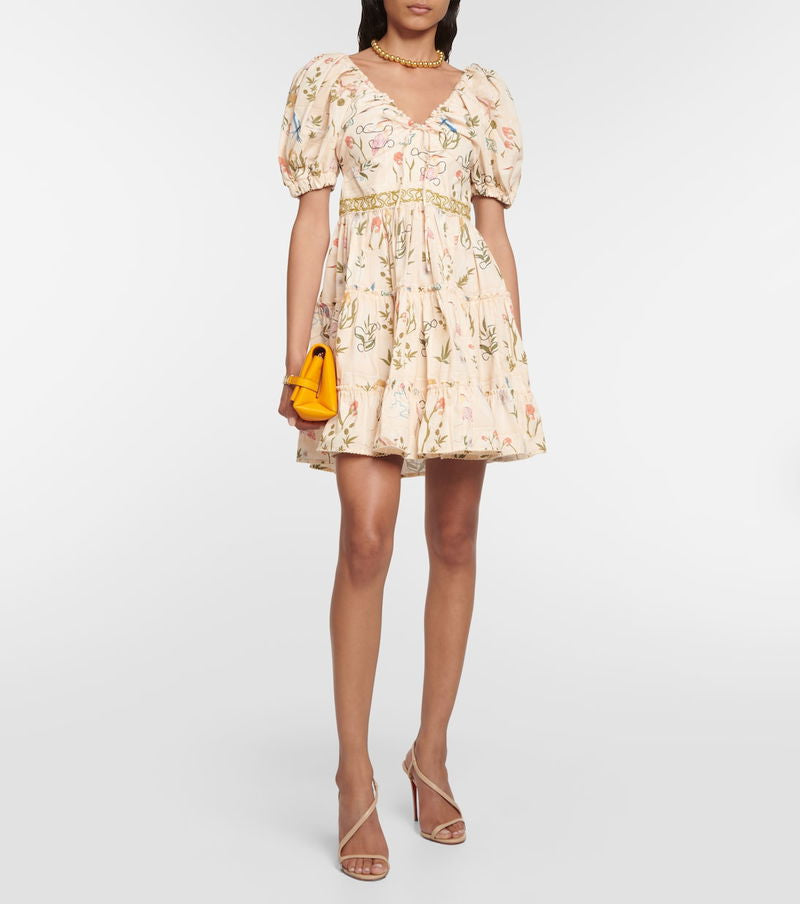 AB Manzanilla Paraiso Cotton Mini Dress