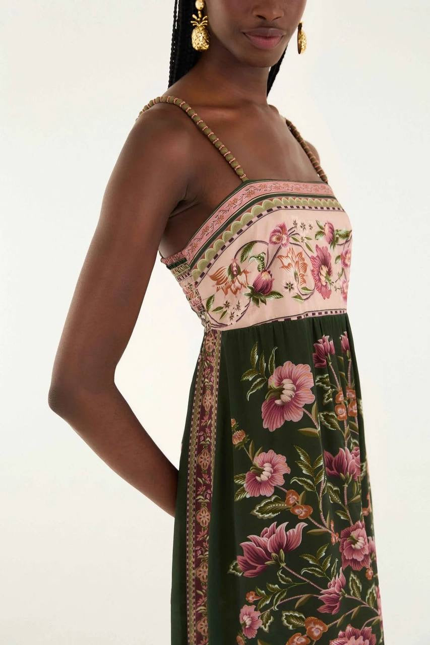 FR Flowering Garden Viscose Midi Dress