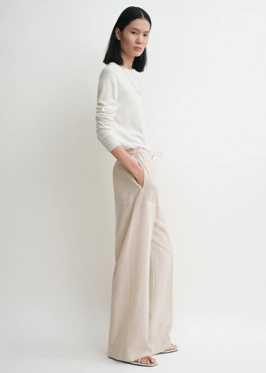 Tot Fluid Long Sleeve Shirt | Tank Top | Drawstring Trousers | Lyocell-Linen Set
