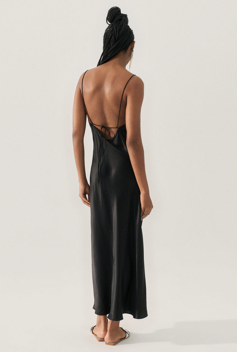 (PART 1/2) SL Deco Rouleau Silk Midi Maxi Dress: Solid Colours