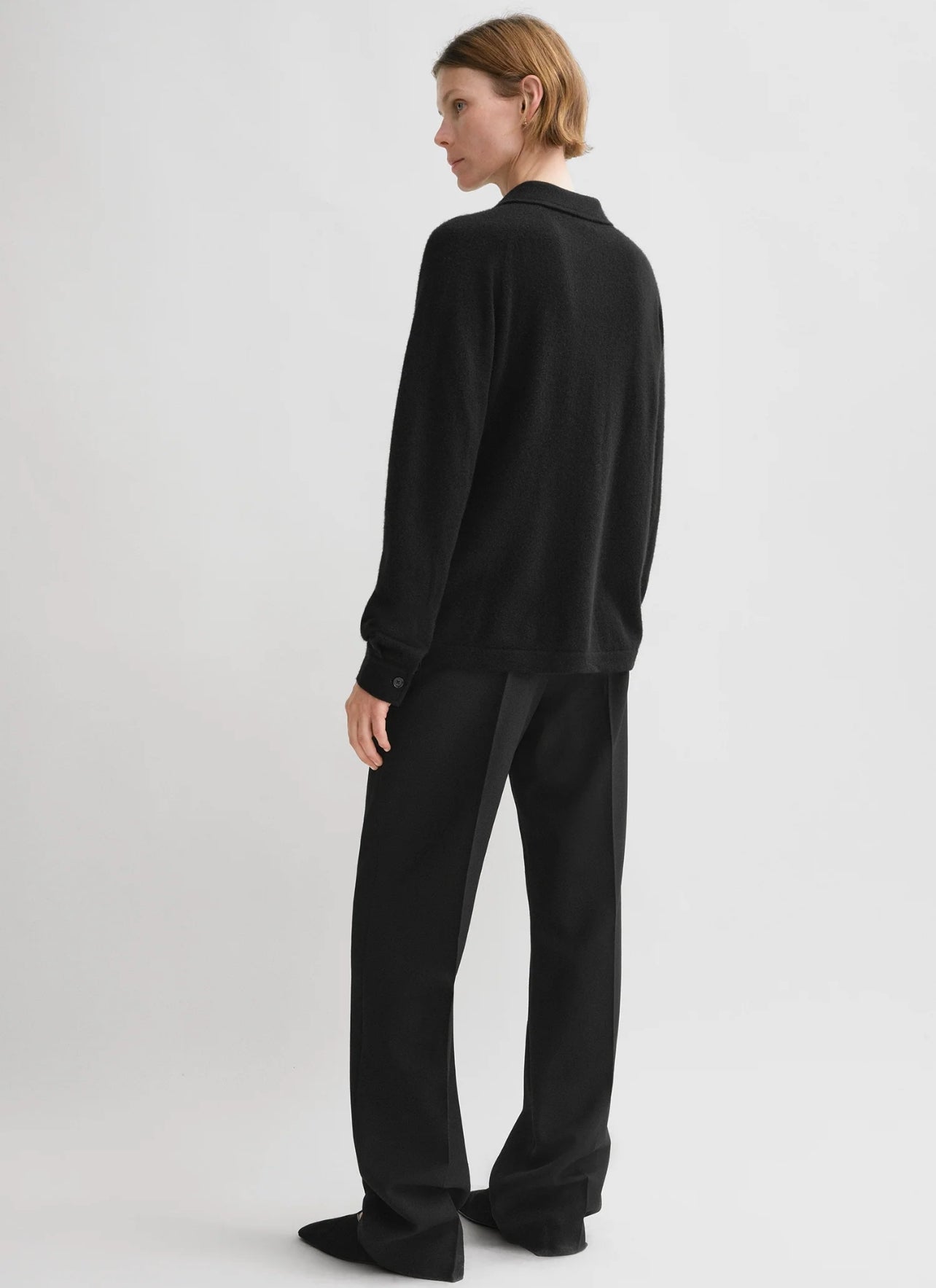 Tot Raglan Sleeve Cashmere Cardigan Shirt