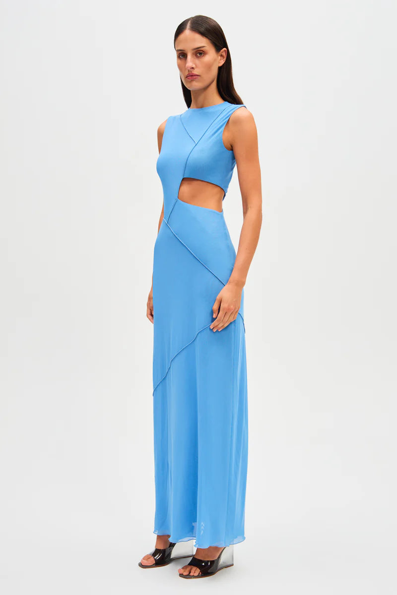 MS Salli Mesh Cut Out Maxi Dress