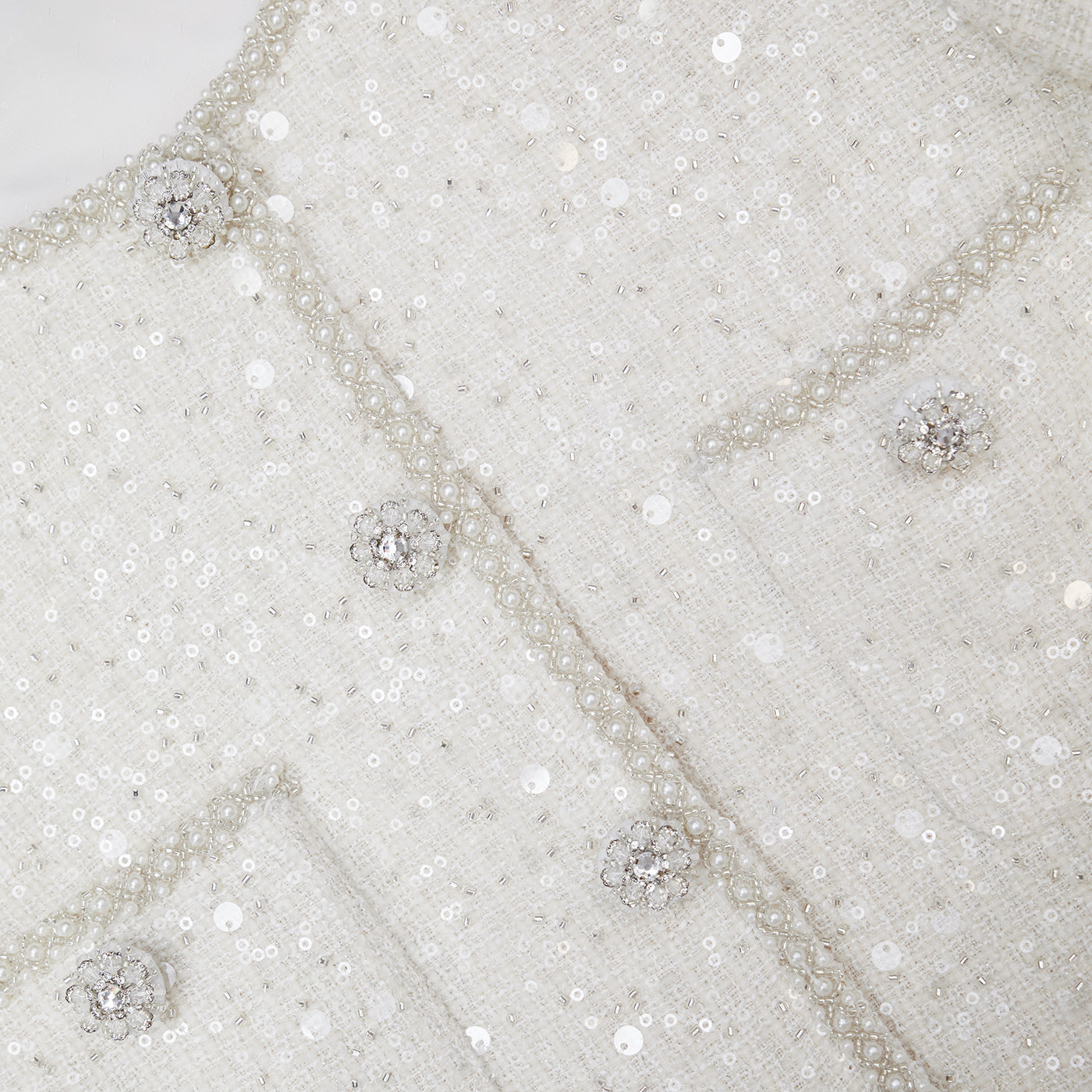 SP Ivory Sequin Boucle Mini Dress | Jacket | Set