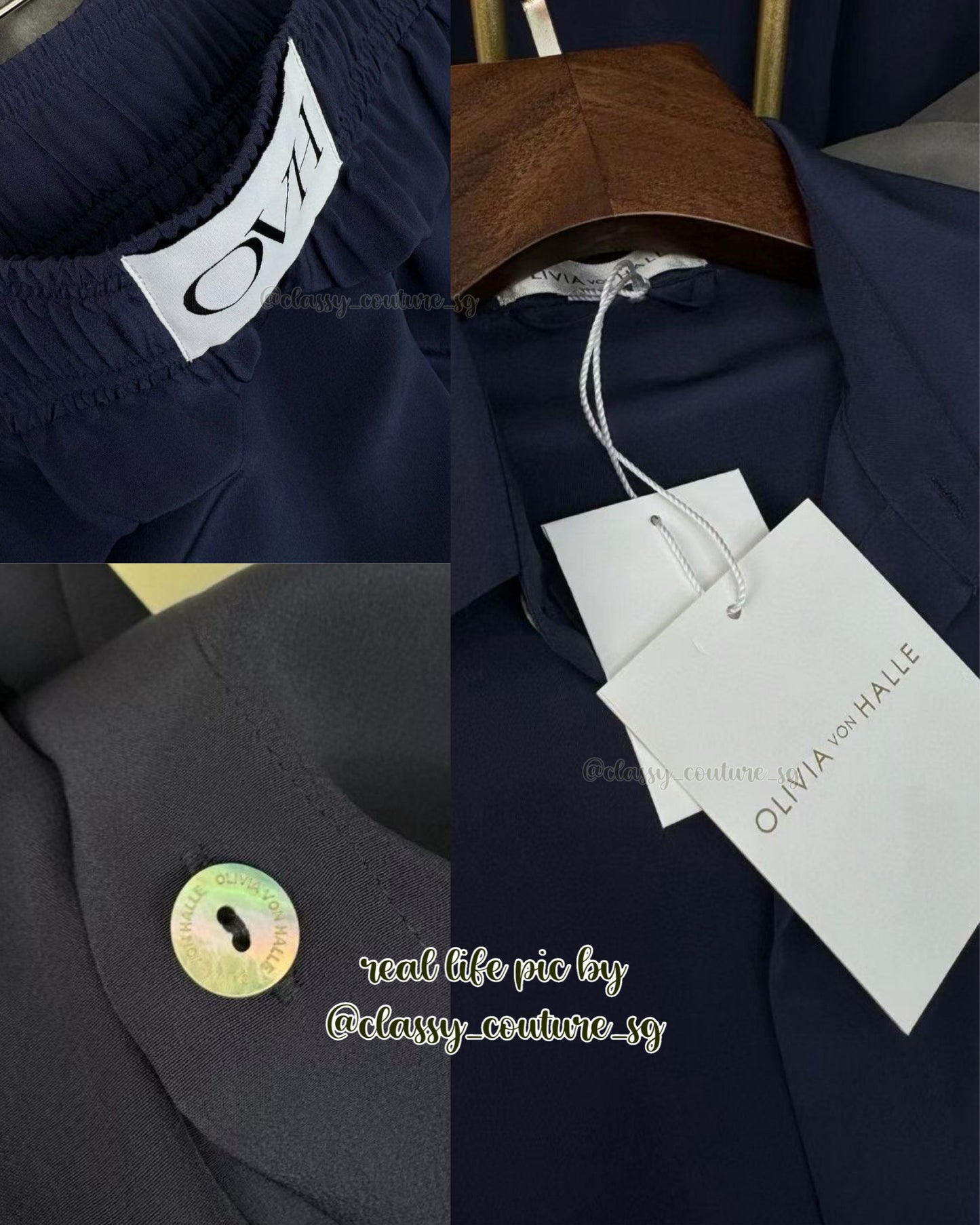 OVH Alabama Silk Crepe De Chine Pyjamas Top & Pants Set