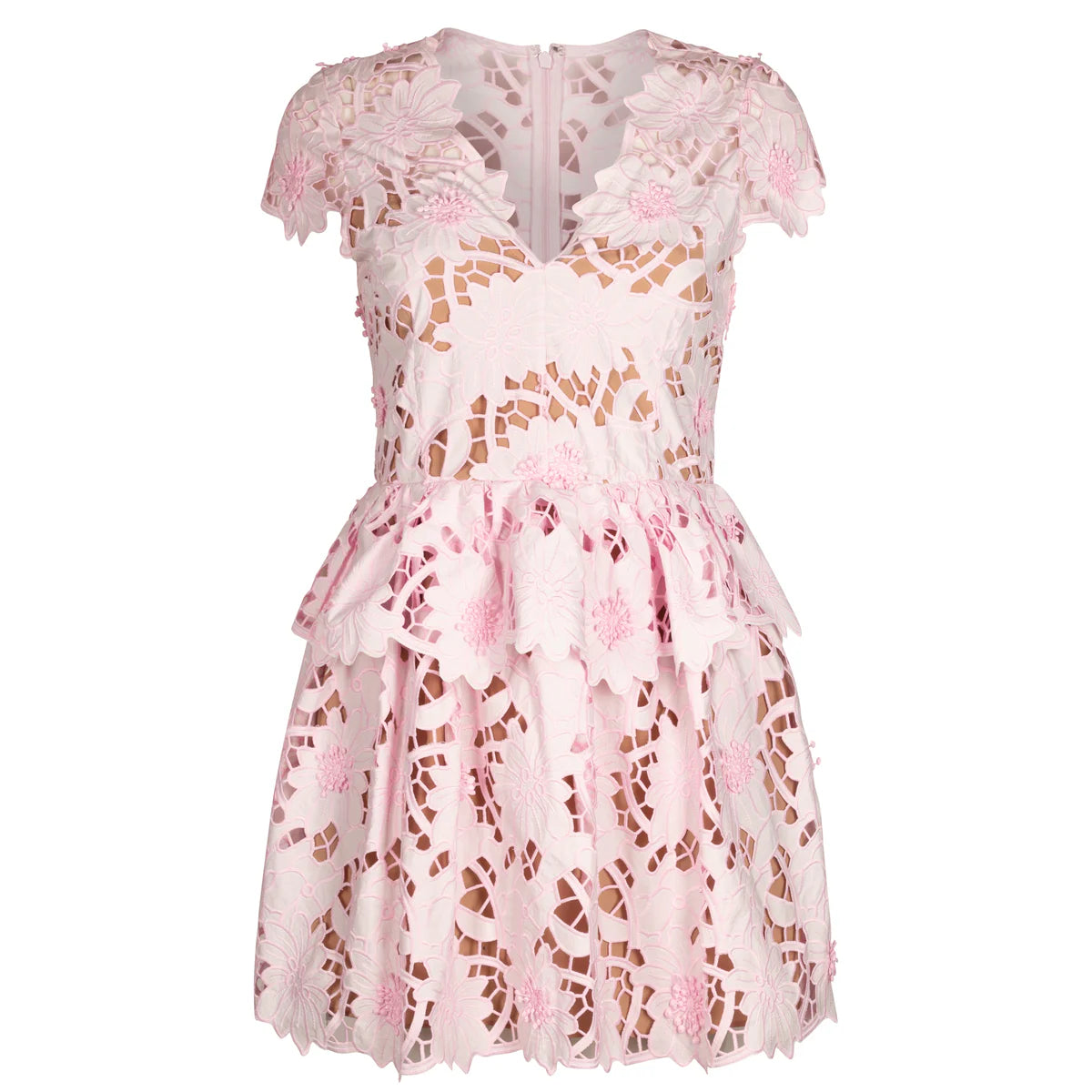 SP Peony Floral Lace Mini Dress