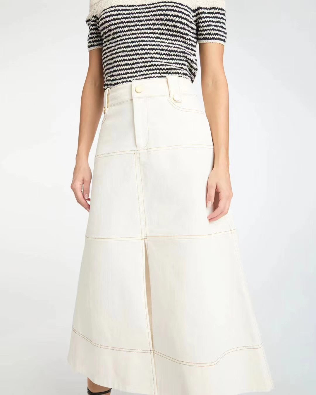 TT Hudie Denim Midi Skirt