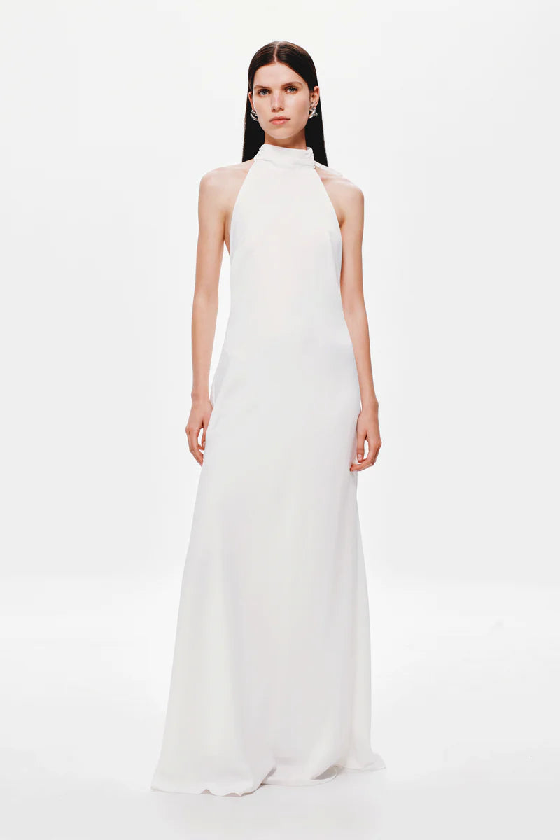 MS Evianna Satin Gown Maxi Dress