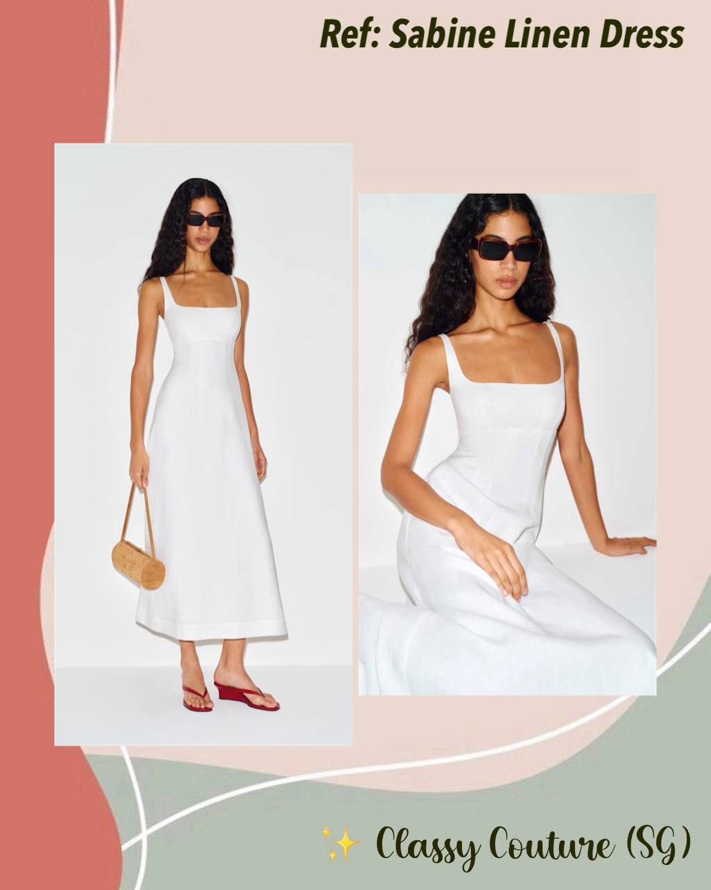 Ref Sabine Linen Dress